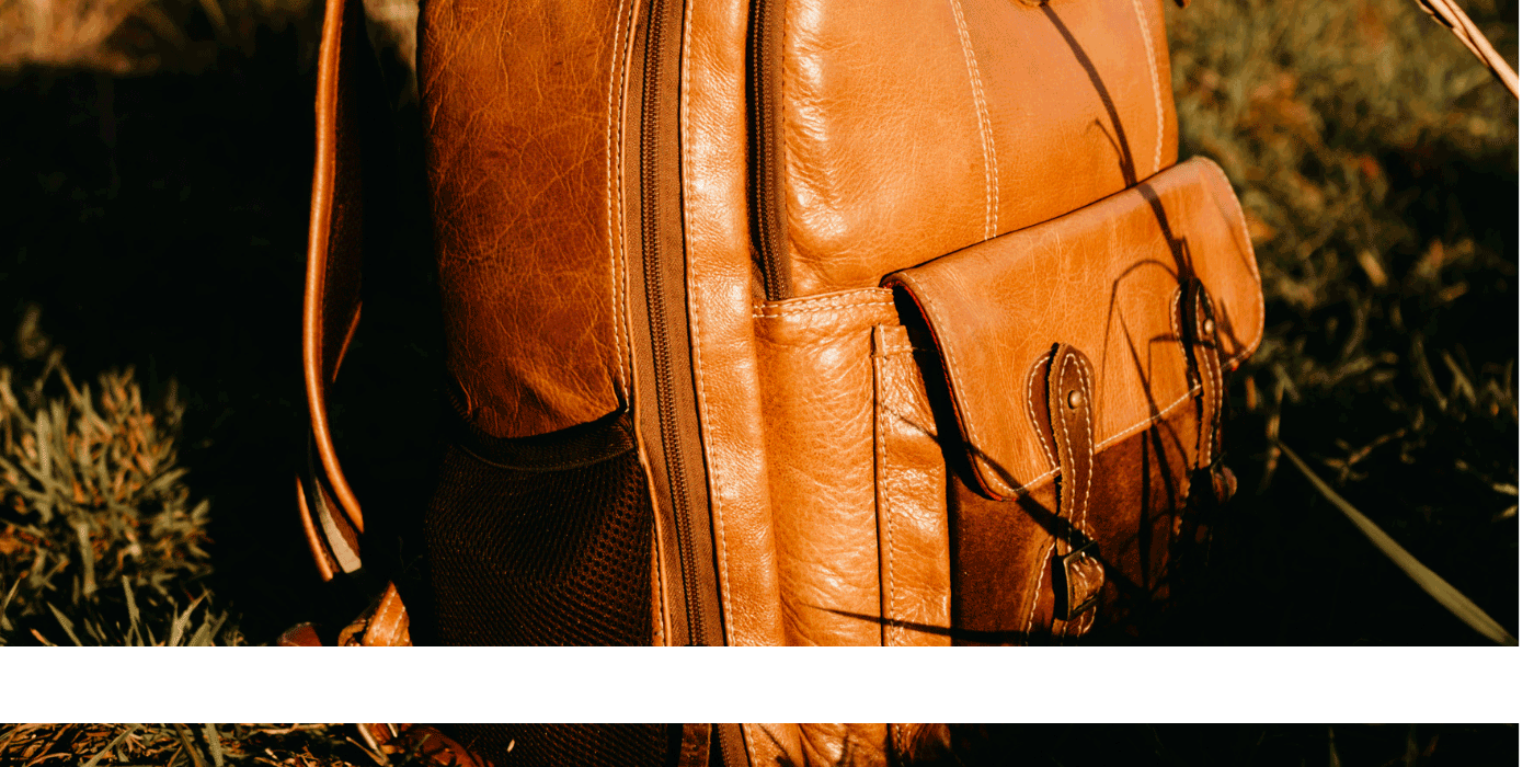 leather backpack