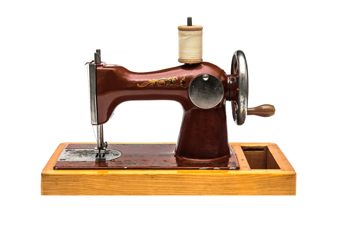 Sewing Machine Operated by Hand
