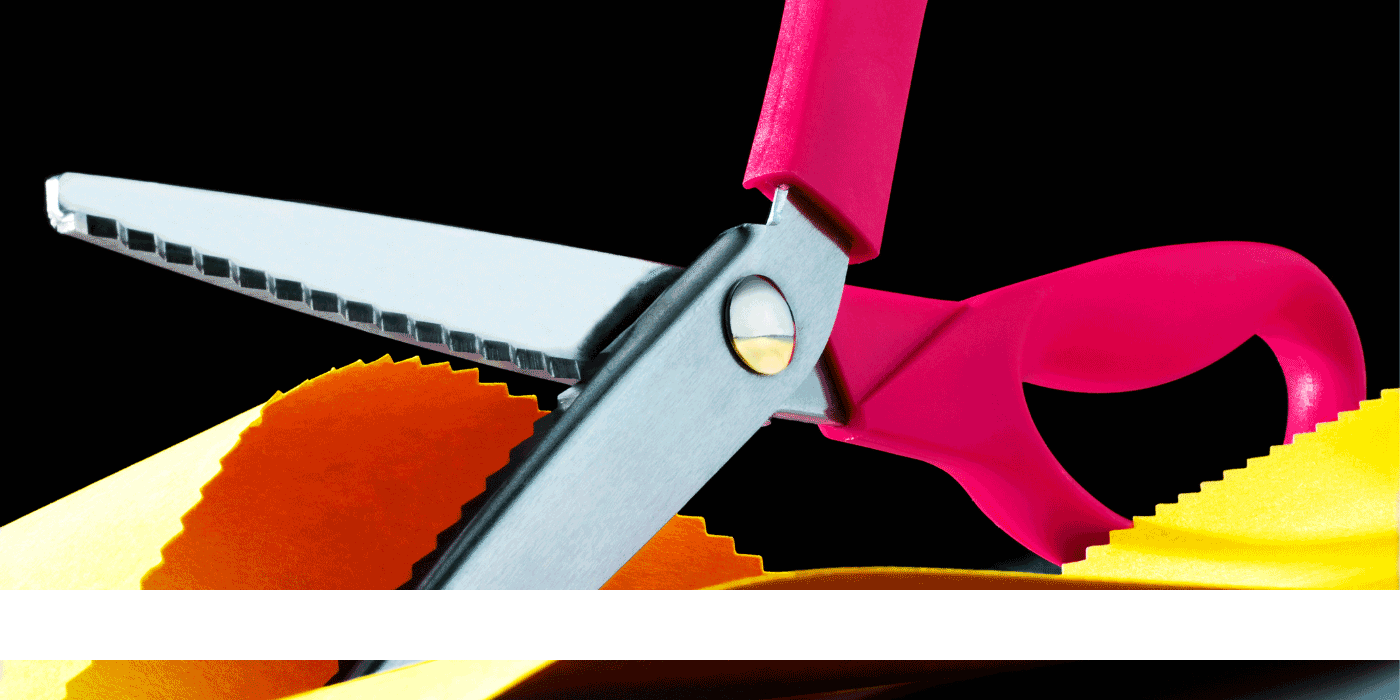 how to sharpen pinking shears