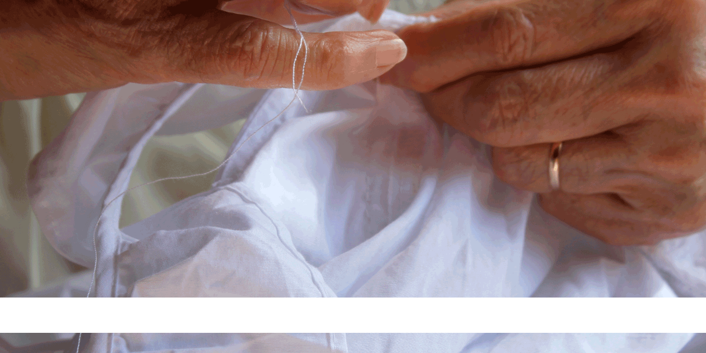 how to sew a hole