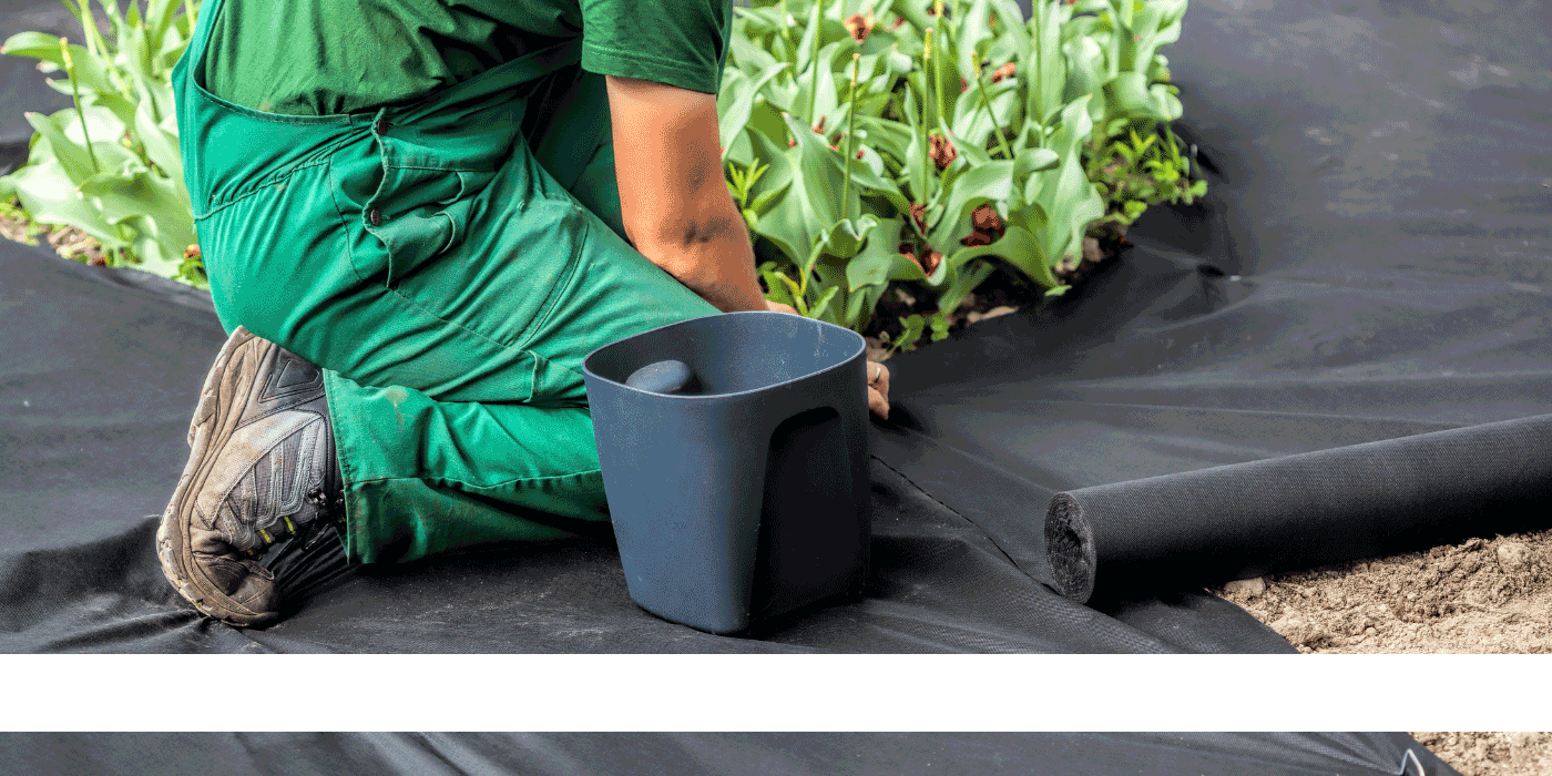 how to install weed barrier fabric