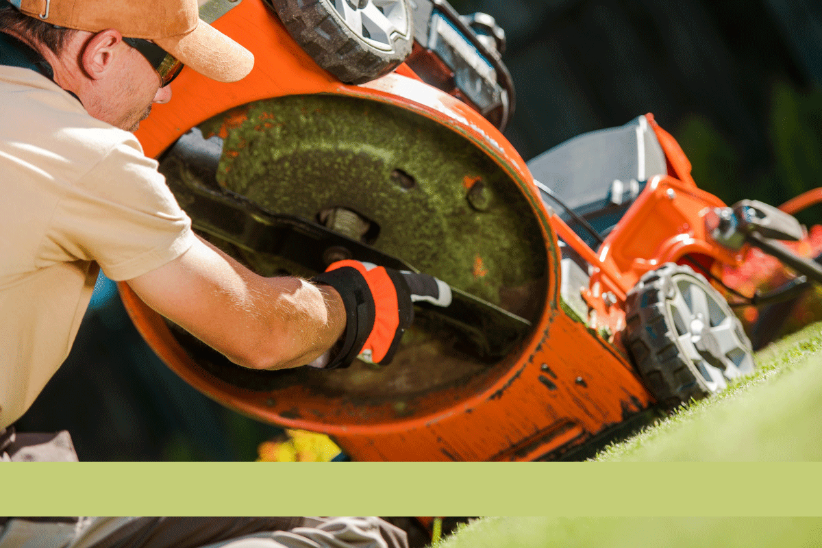 how to change a lawnmower blade