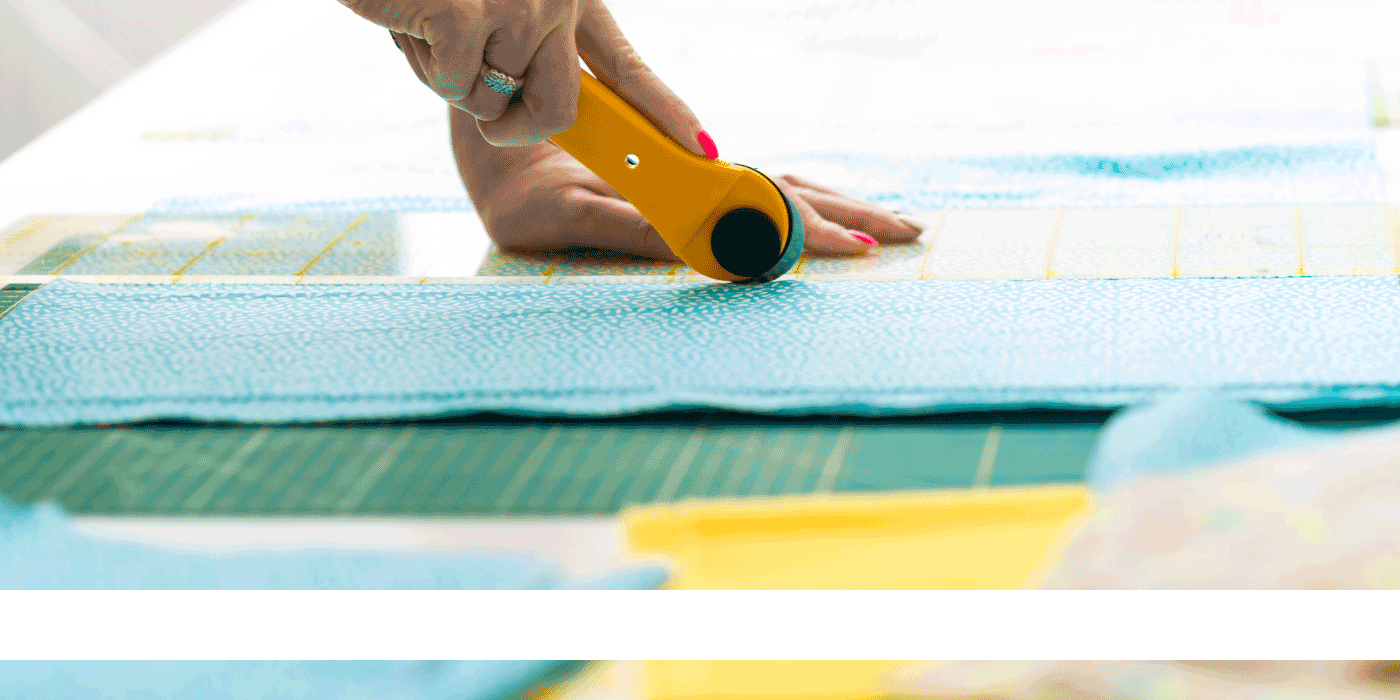 how do you cut fabric circles with a rotary cutter