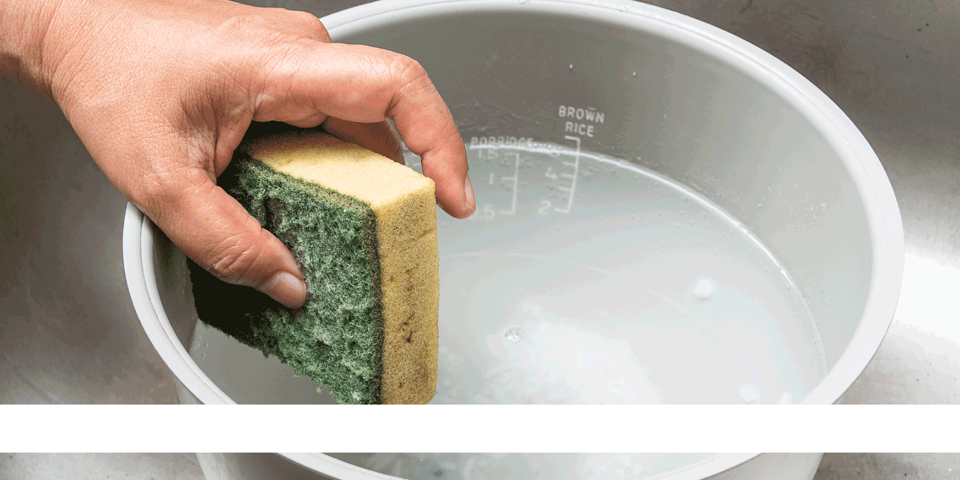 how do i clean my hamilton beach rice cooker