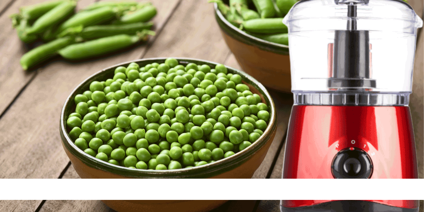 how do you peel peas in a food processor