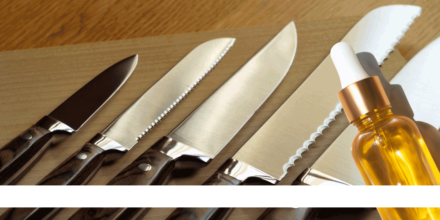 how do you quench a knife with oil