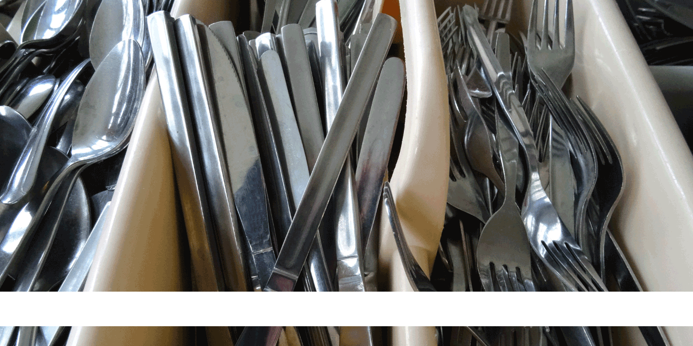 how do you remove stains from stainless steel cutlery