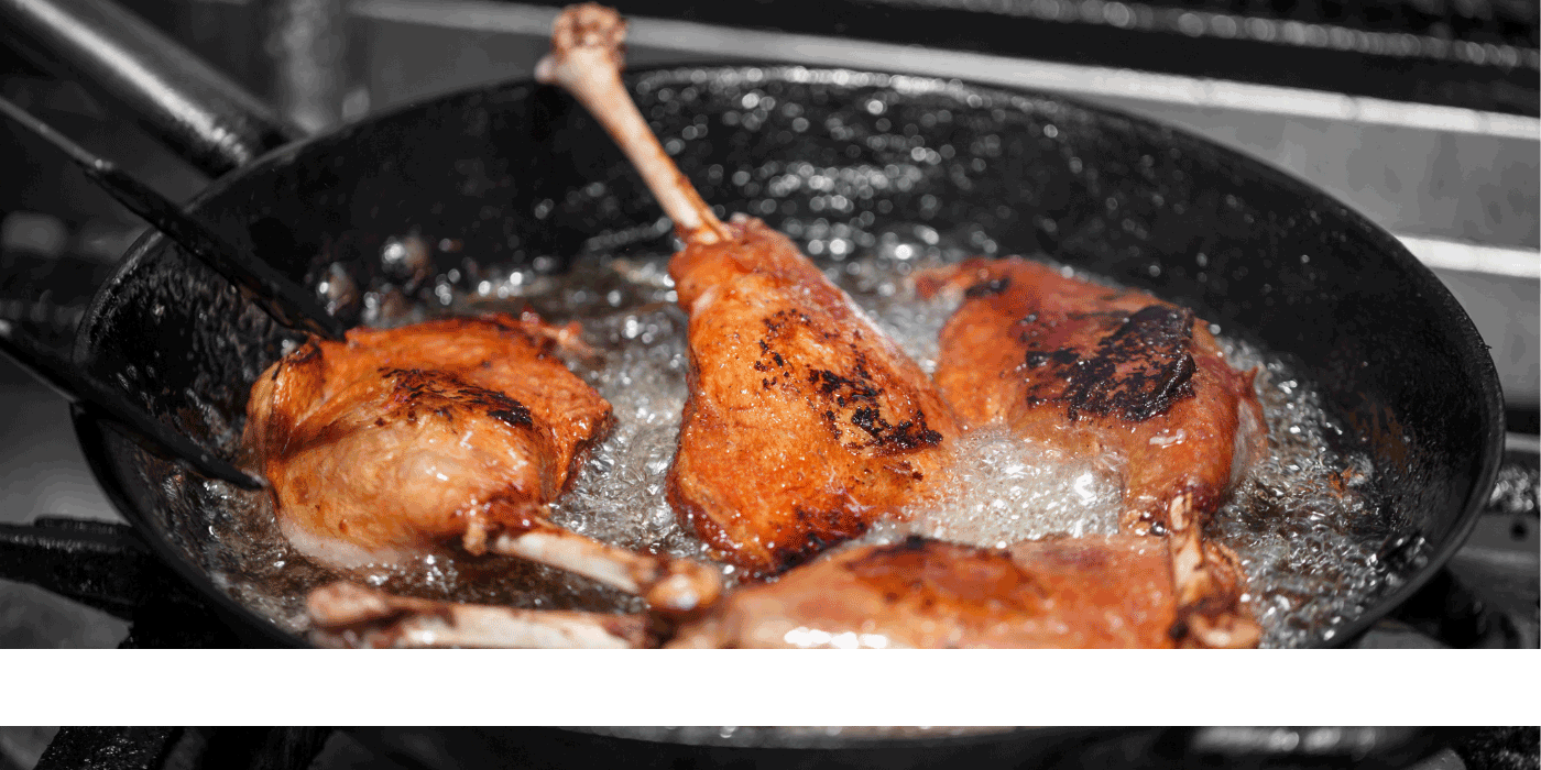 how long fry chicken legs in oil