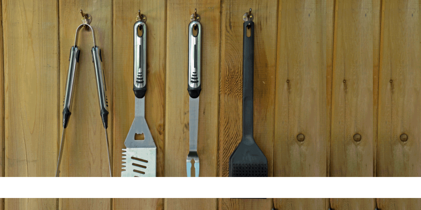 how to hang utensils on grill