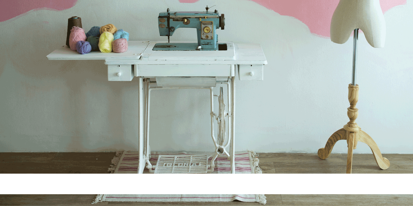 antique sewing table