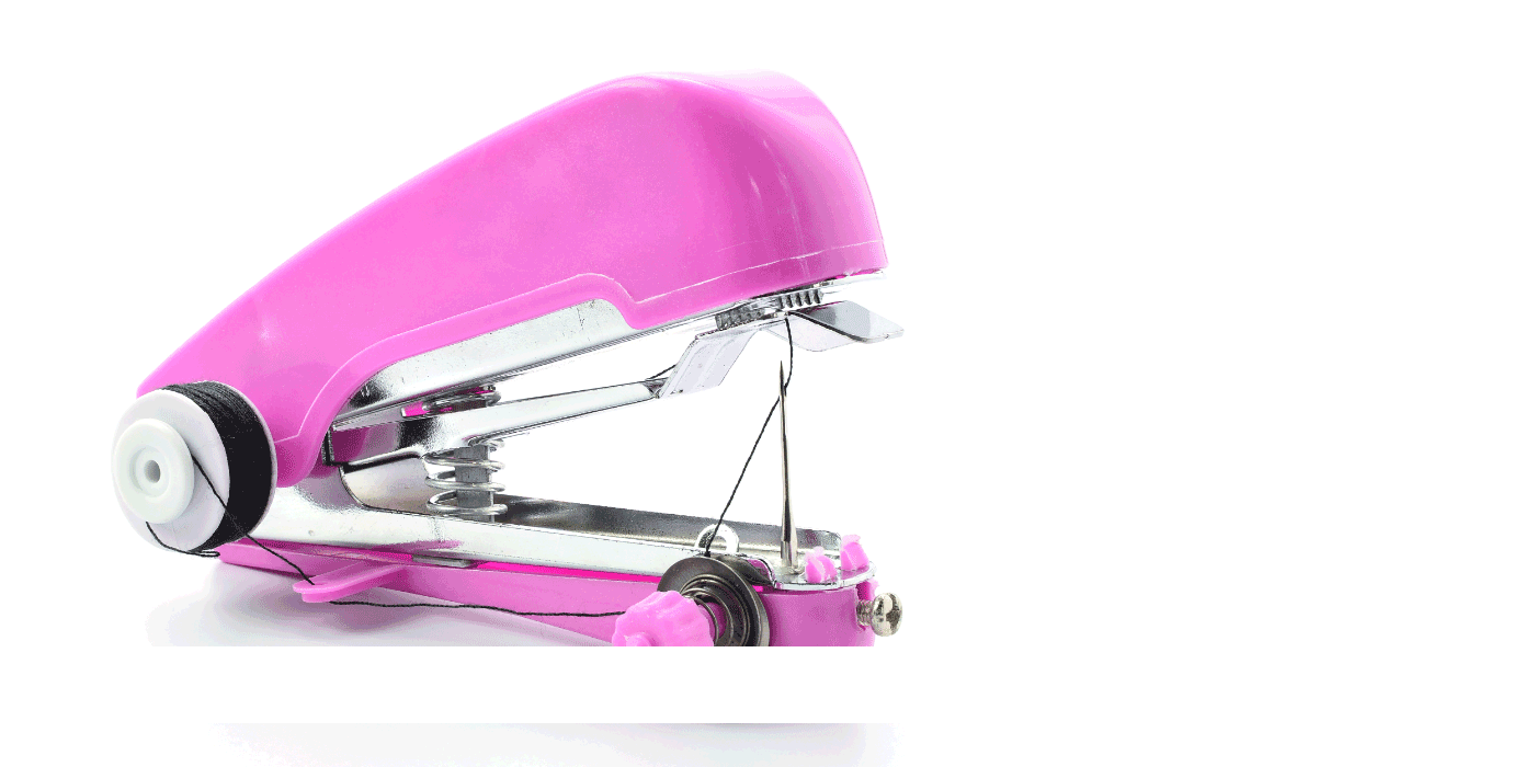how do you thread a sunbeam handheld sewing machine