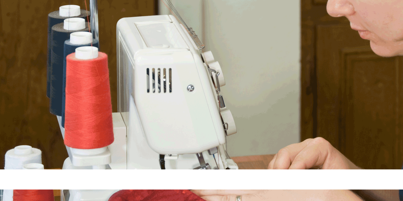 how to tie off serger threads