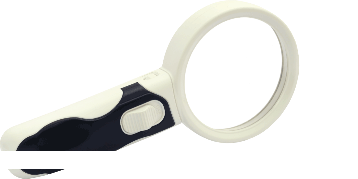 lighted magnifying glass