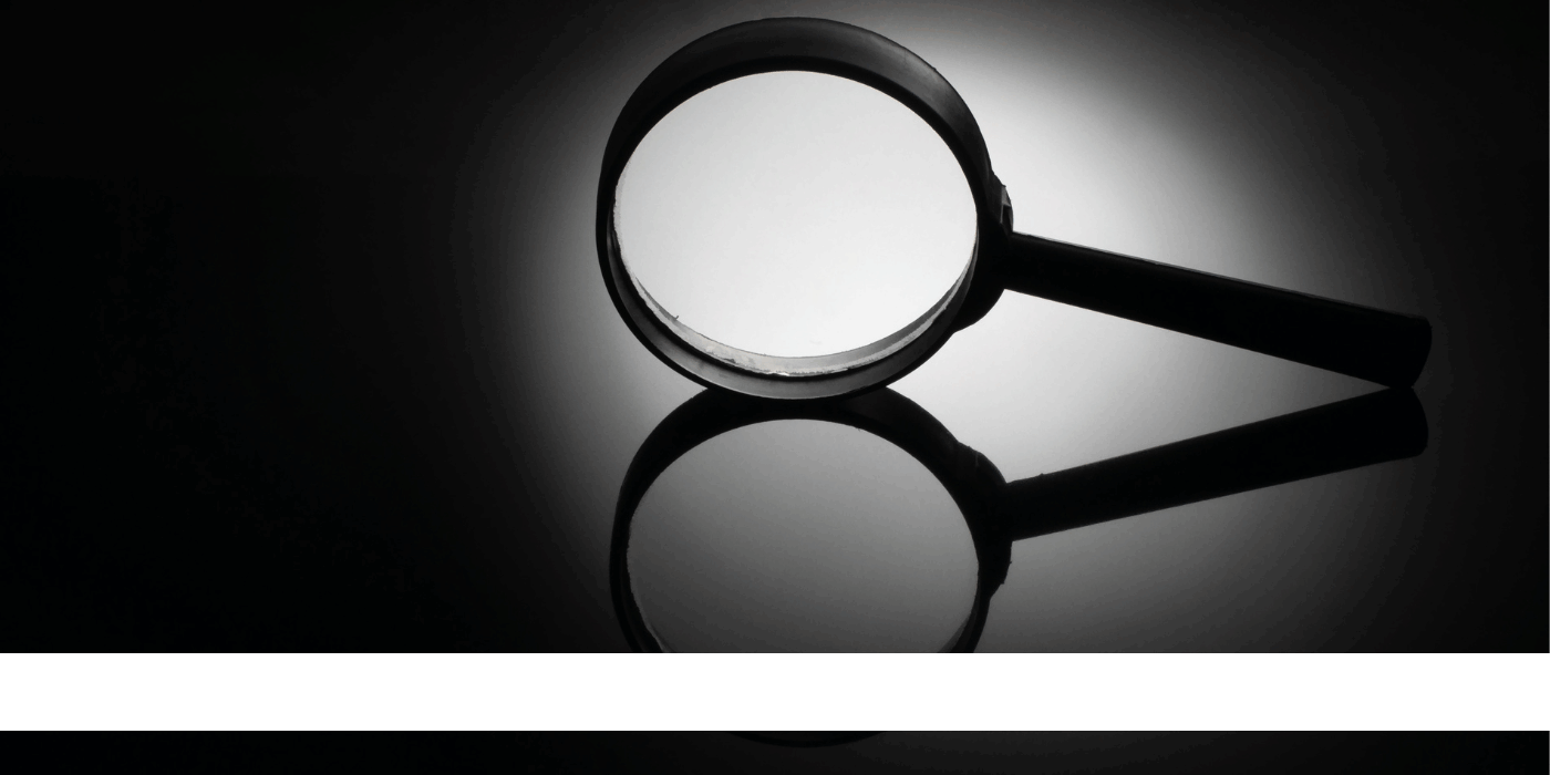 magnifying glass with light
