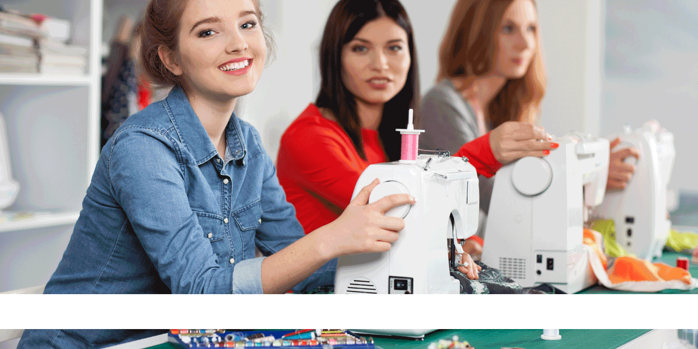 white sewing machine for students