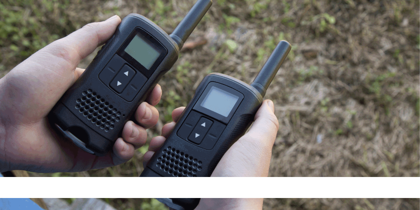 how do you connect two Motorola walkie talkies