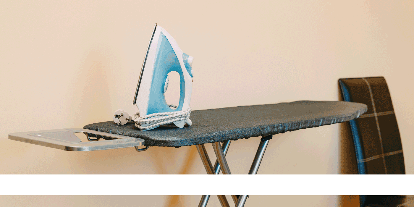 how do you fix an ironing board cover