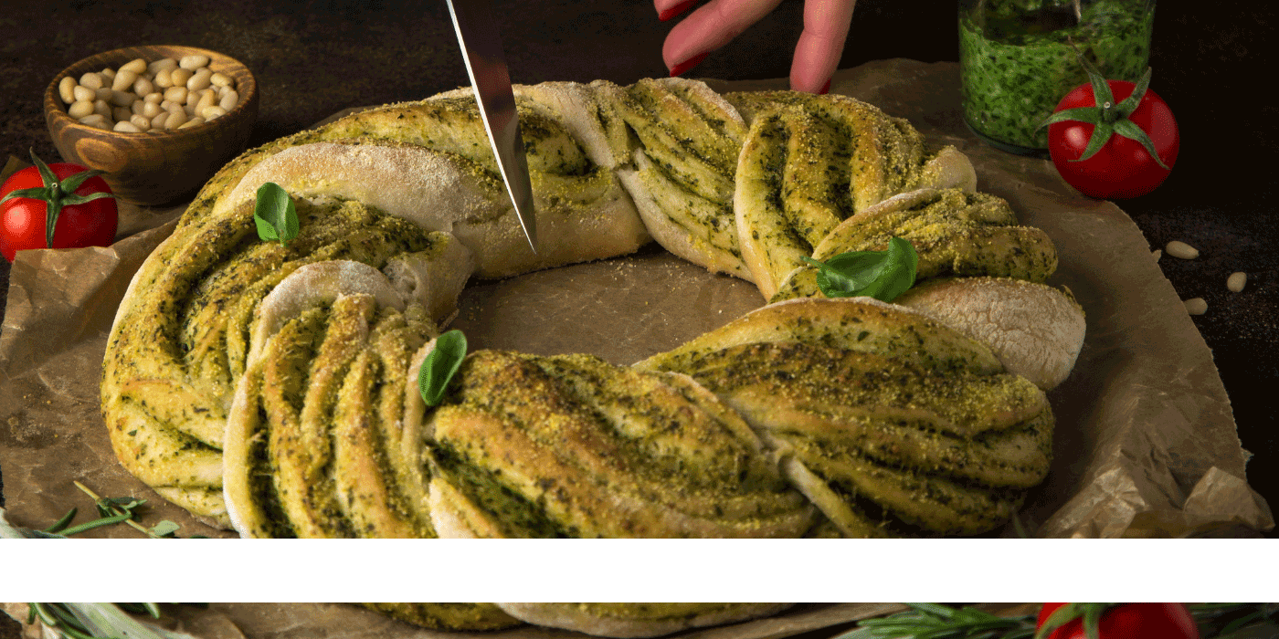 pesto bread