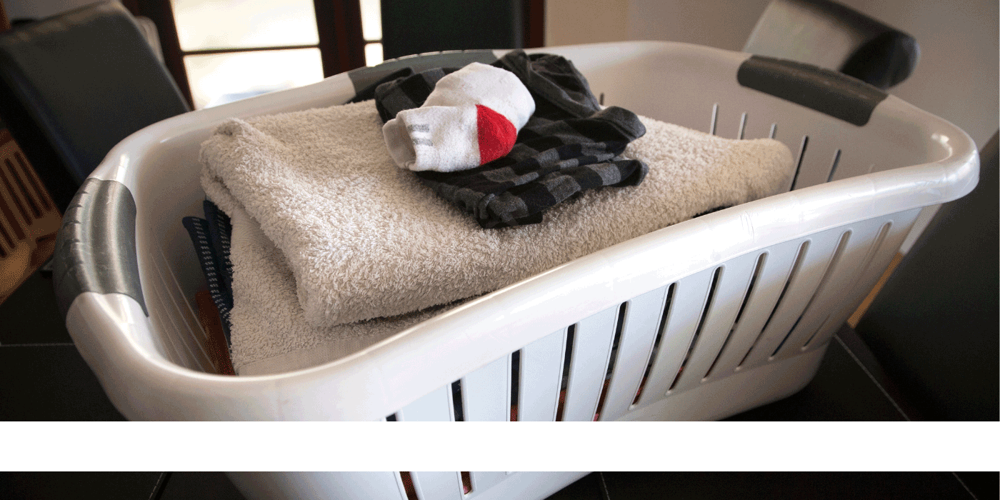 plastic laundry basket