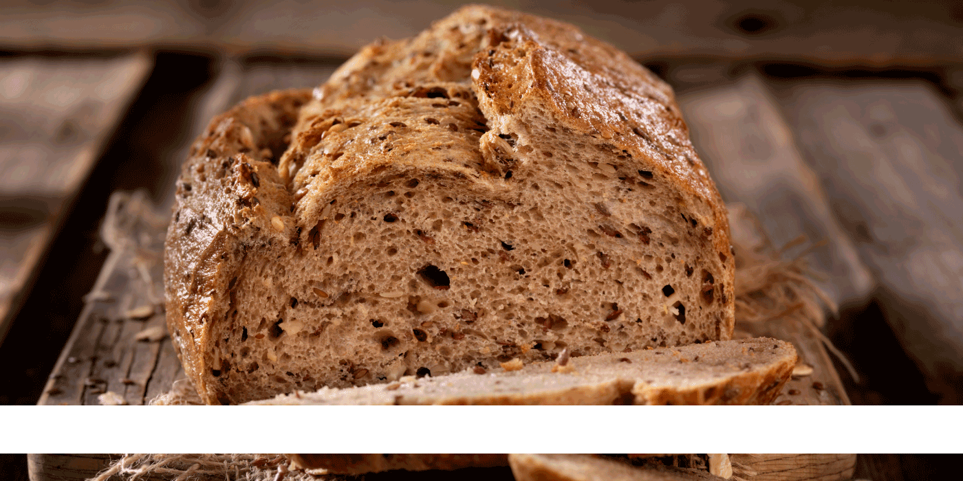 seeded artisan bread