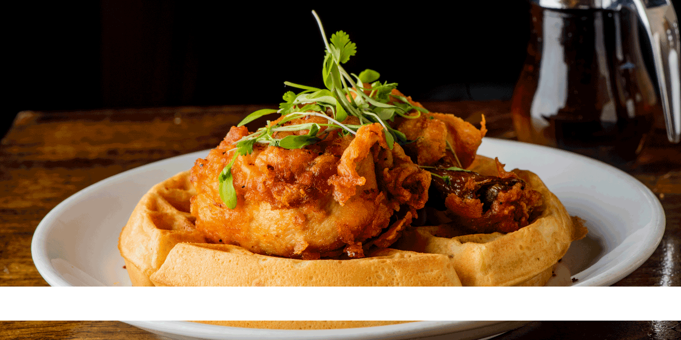 buffalo chicken waffles