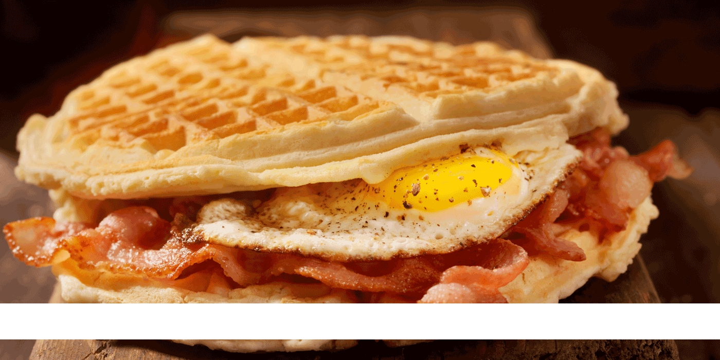 cheddar bacon waffles