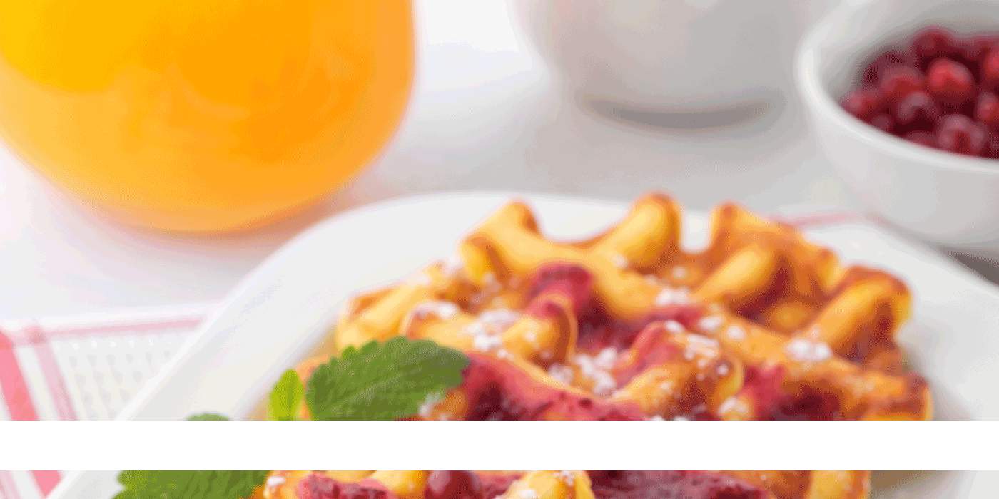 cranberry orange waffles