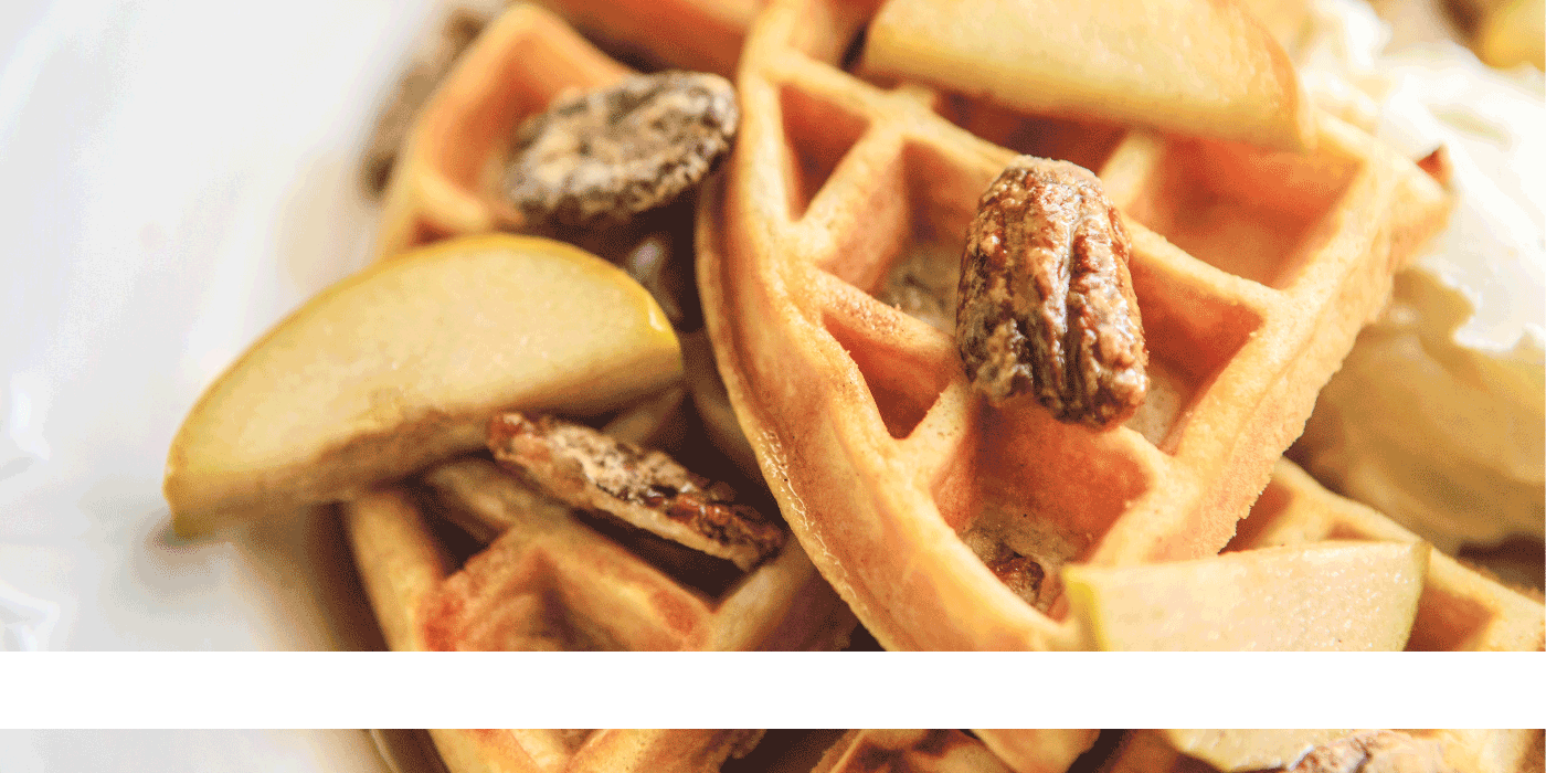 maple pecan waffles