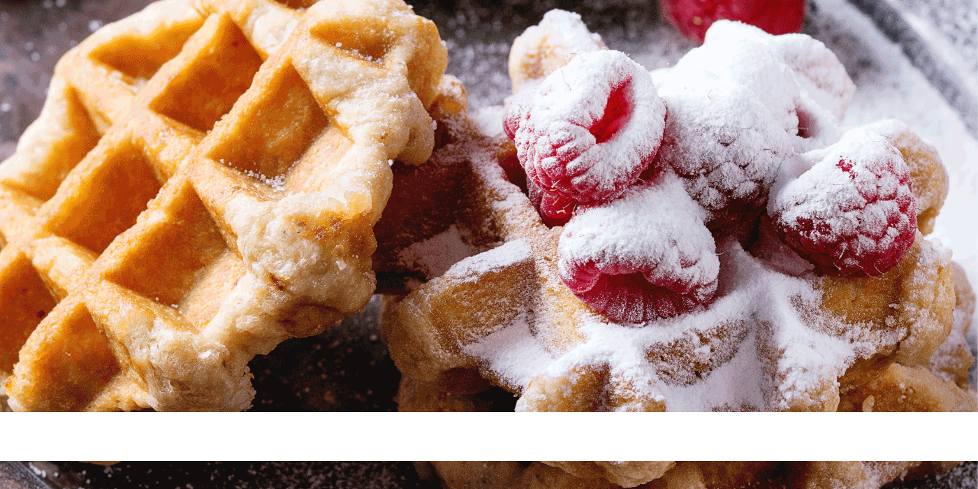 raspberry white chocolate waffles