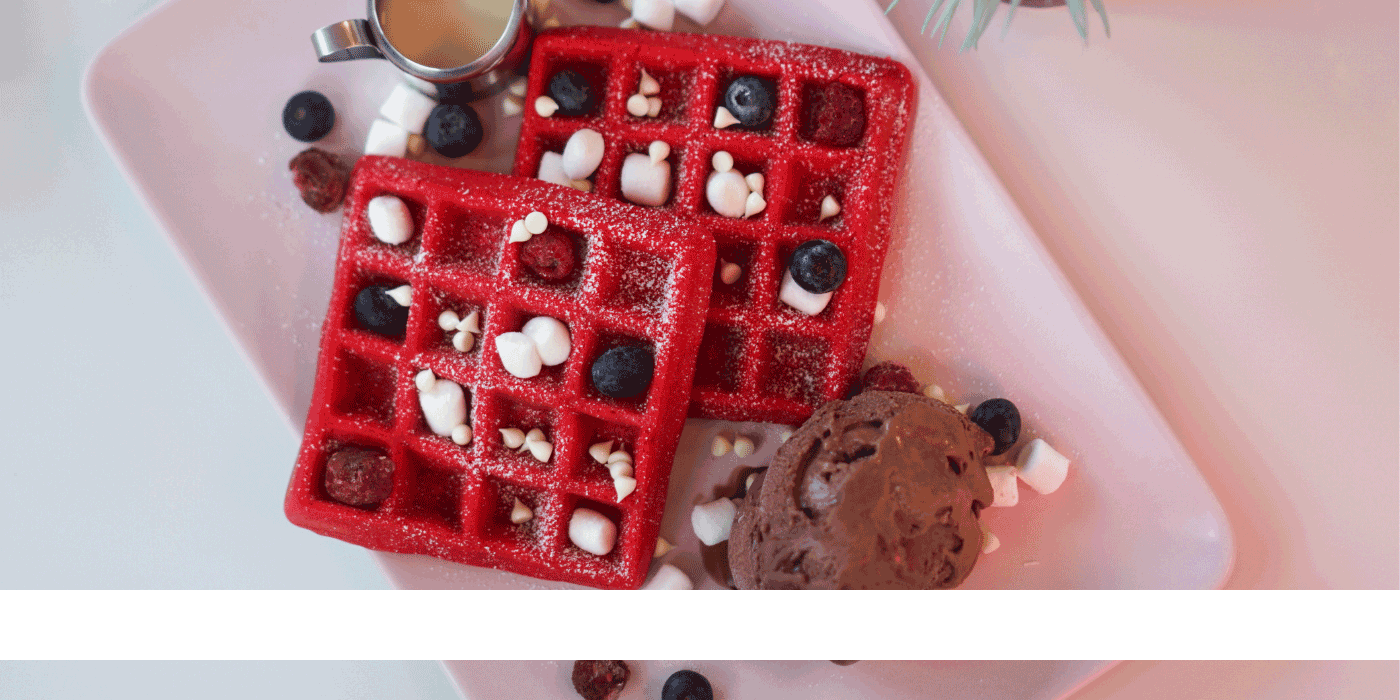 red velvet waffles
