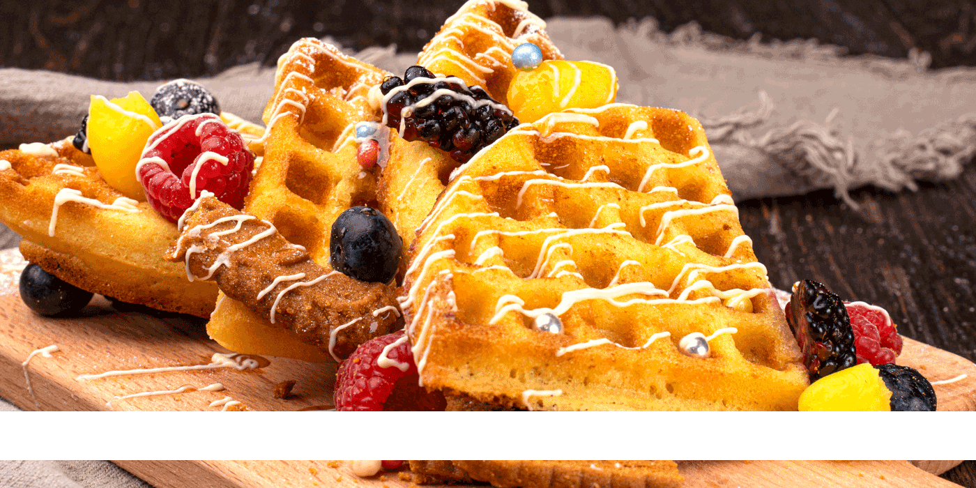 saffron rose waffles