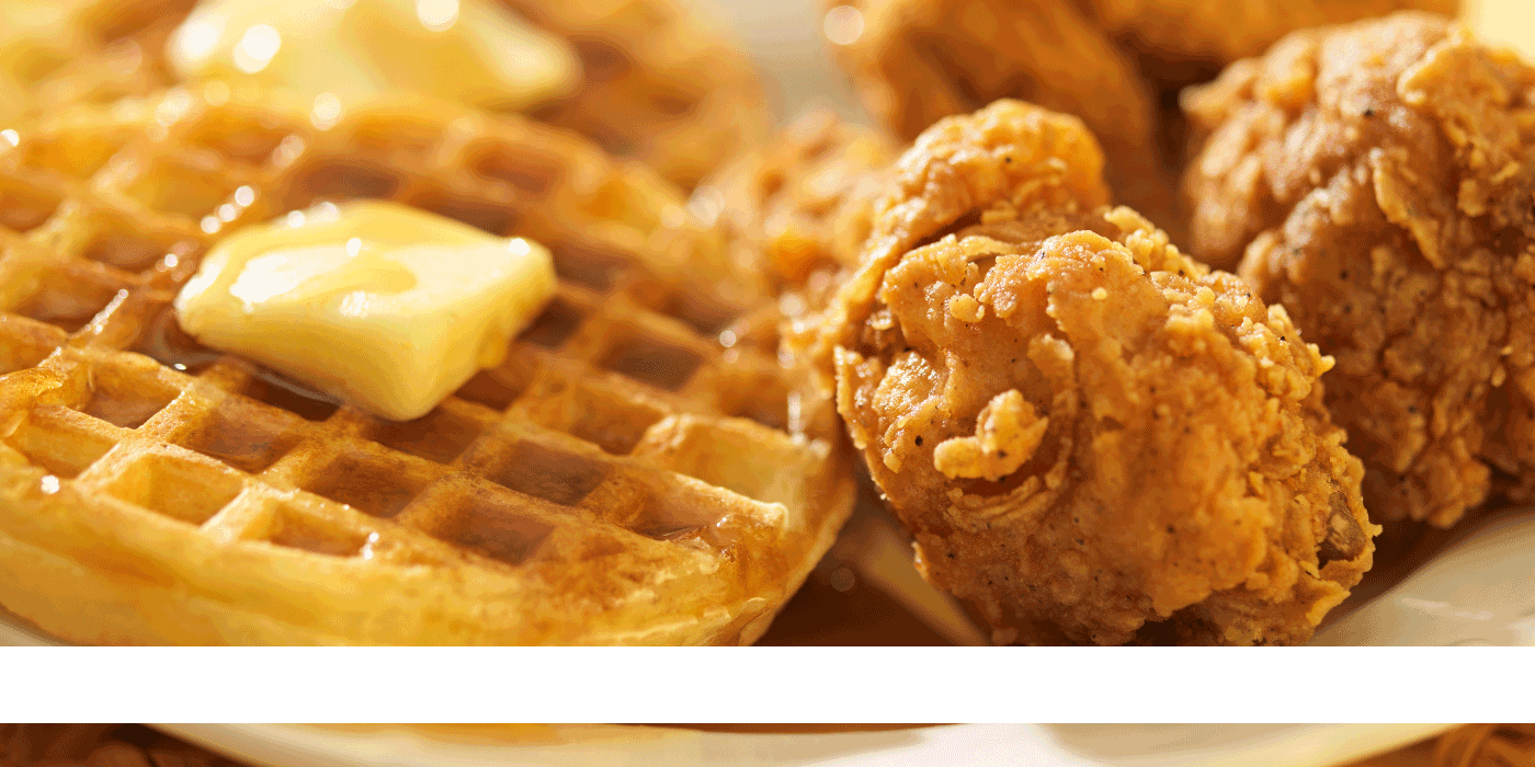 salsa verde chicken waffles
