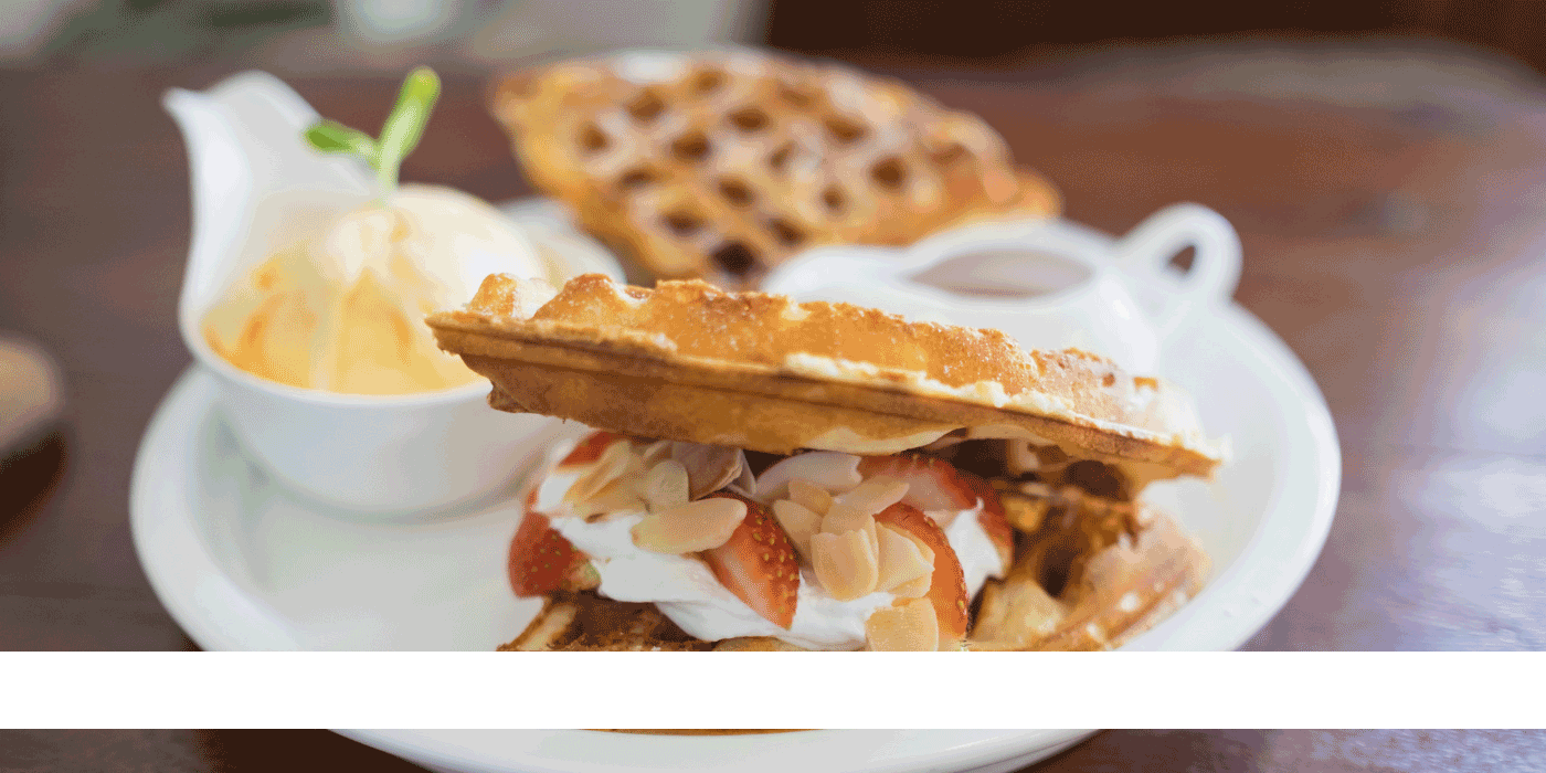 spinach and feta waffles