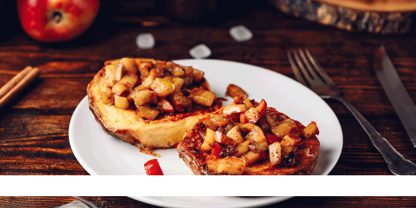 dutch oven apple cinnamon french toast