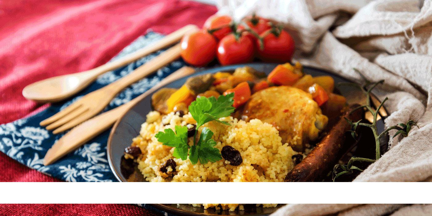 dutch oven moroccan chicken with couscous