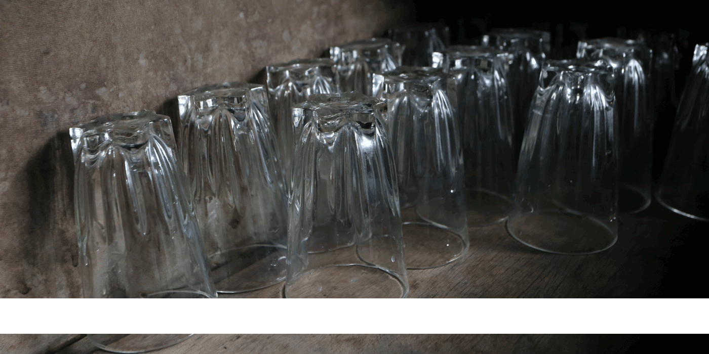 how do you reuse old drinking glasses