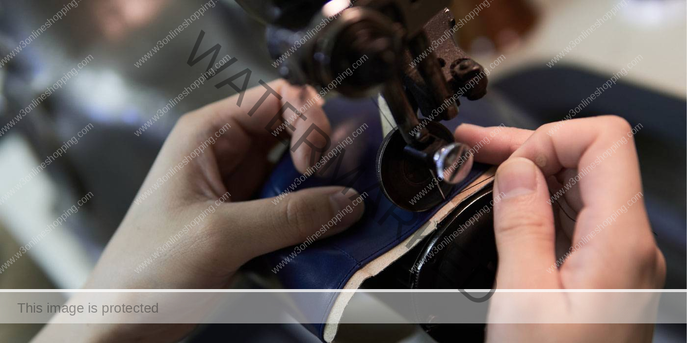how do you sew a leather sewing machine at home