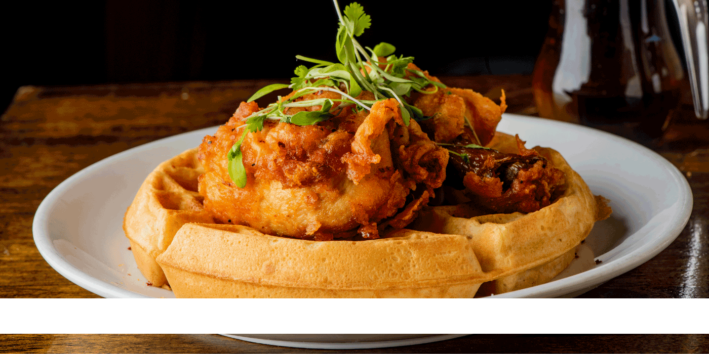 miso butter cornbread waffles