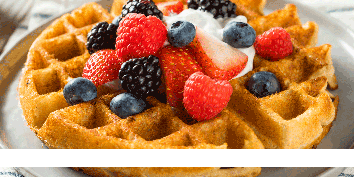 strawberry shortcake waffles