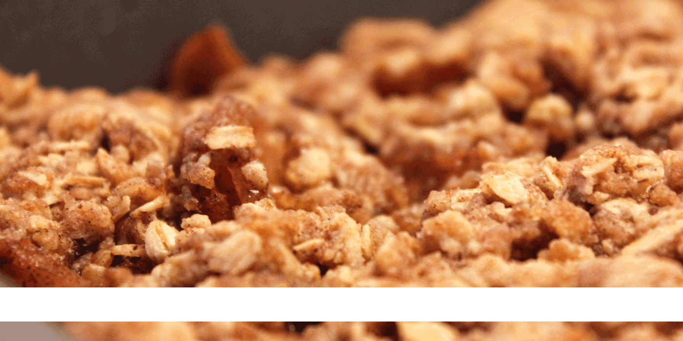 dutch oven apple walnut crisp