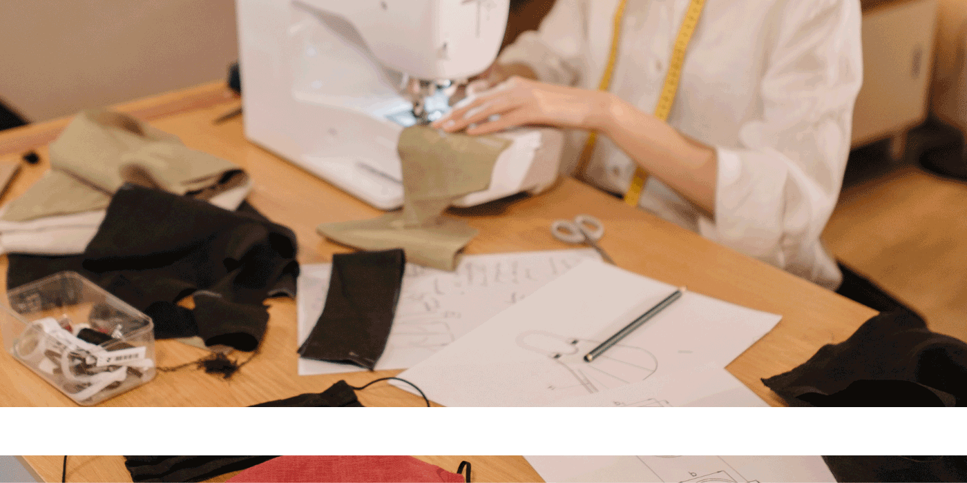 how do you organize a sewing table