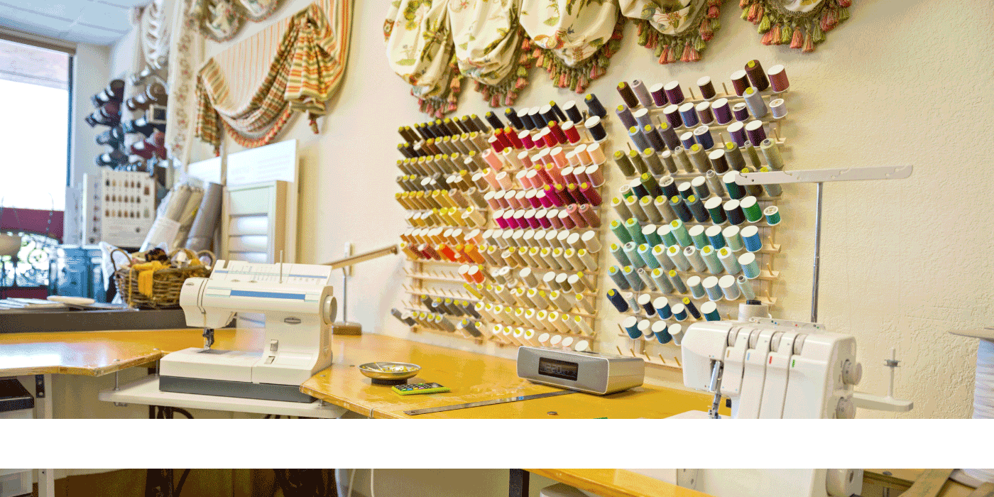 how to decorate a sewing room