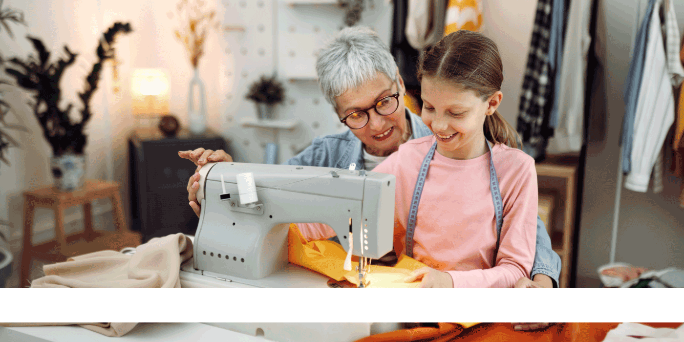 how to teach a child to use a sewing machine