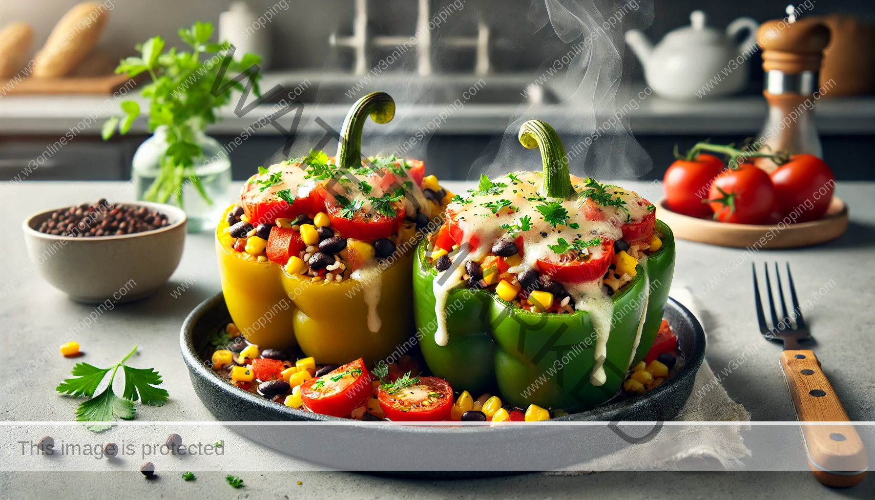 Vegetarian Stuffed Peppers Vegetarian Stuffed Peppers
